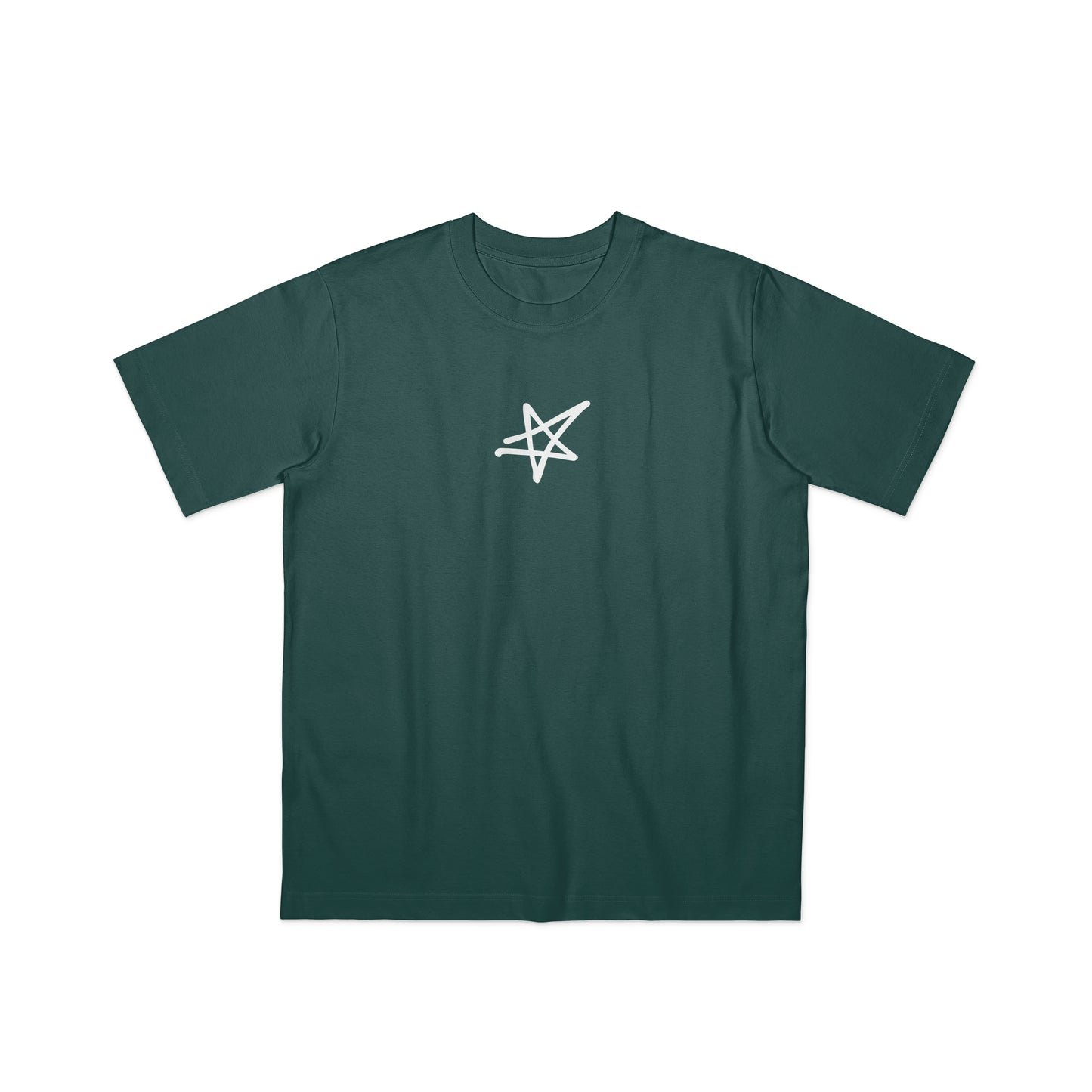 "overrated" T-Shirt- dark green